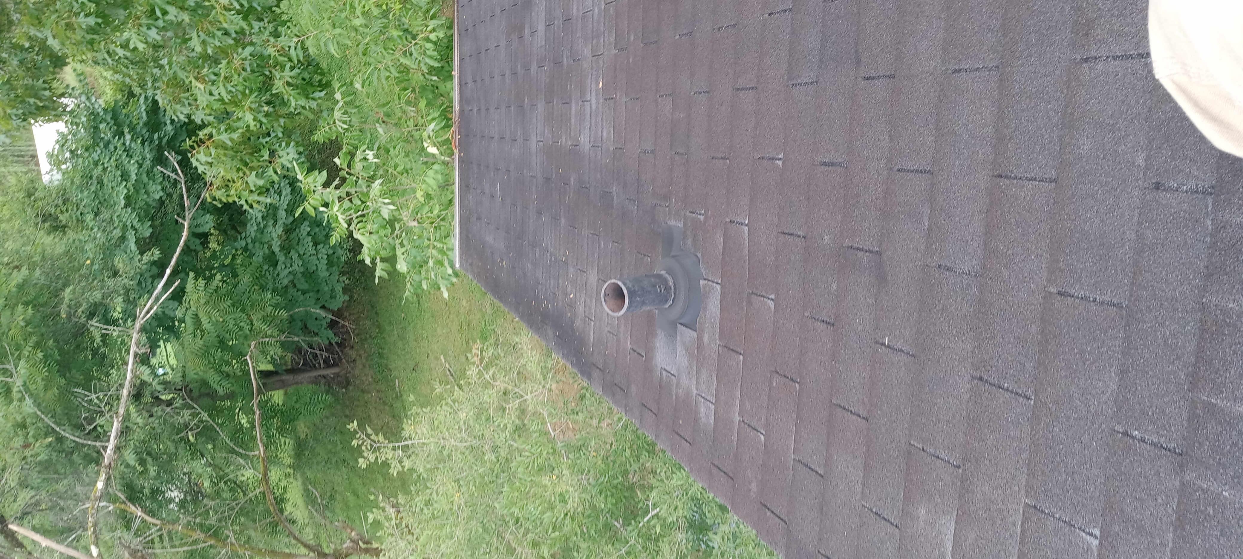 Tear-off in progress