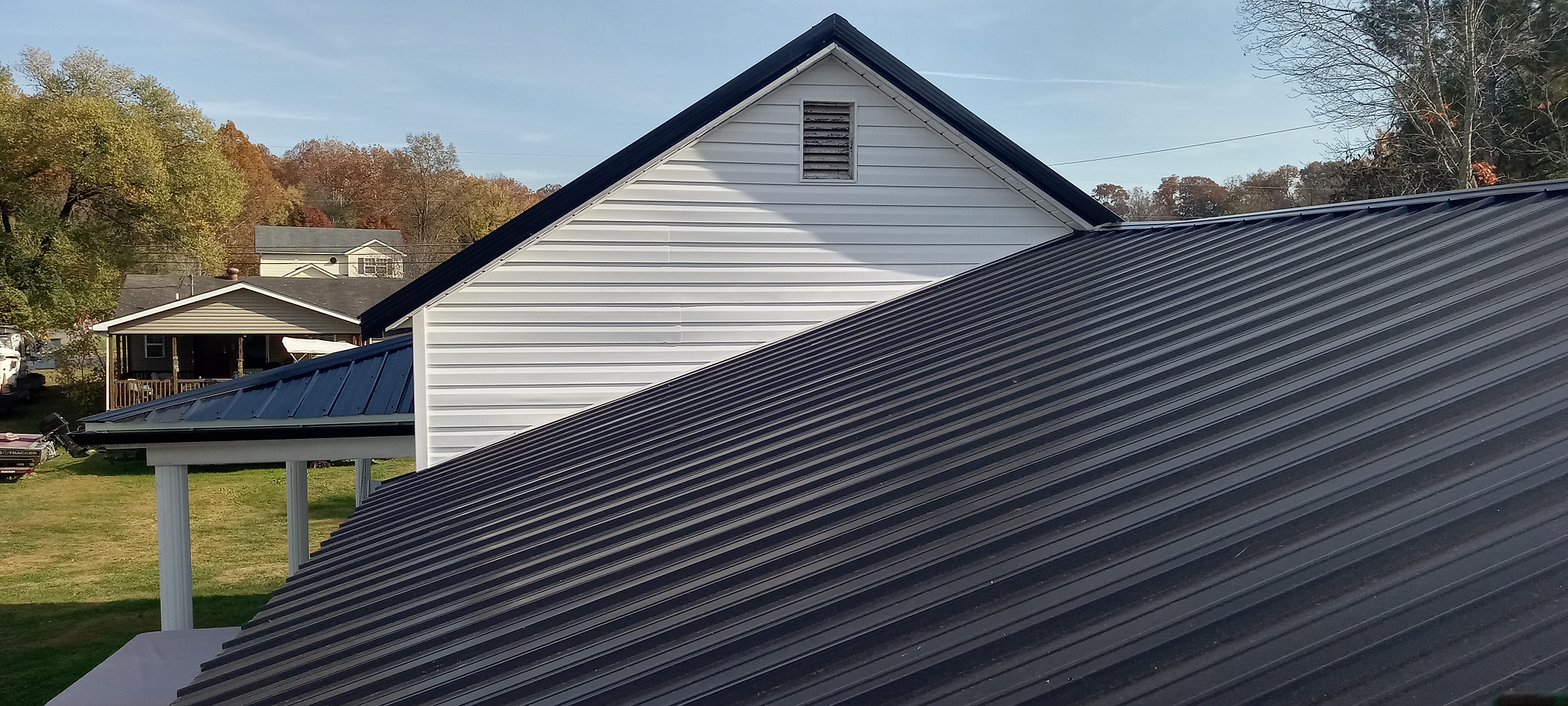 Metal roof installation