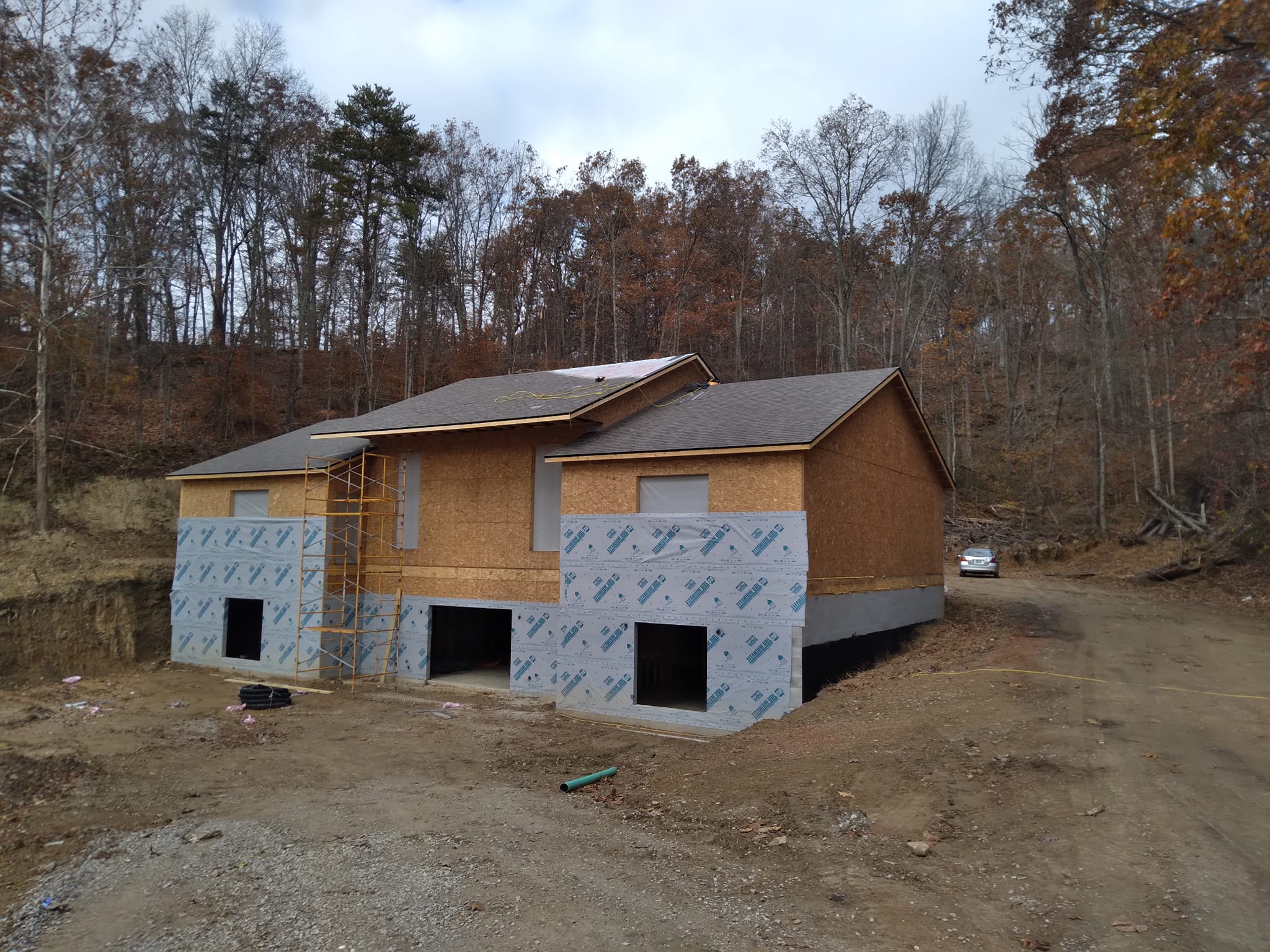 5200 sq ft custom home framing