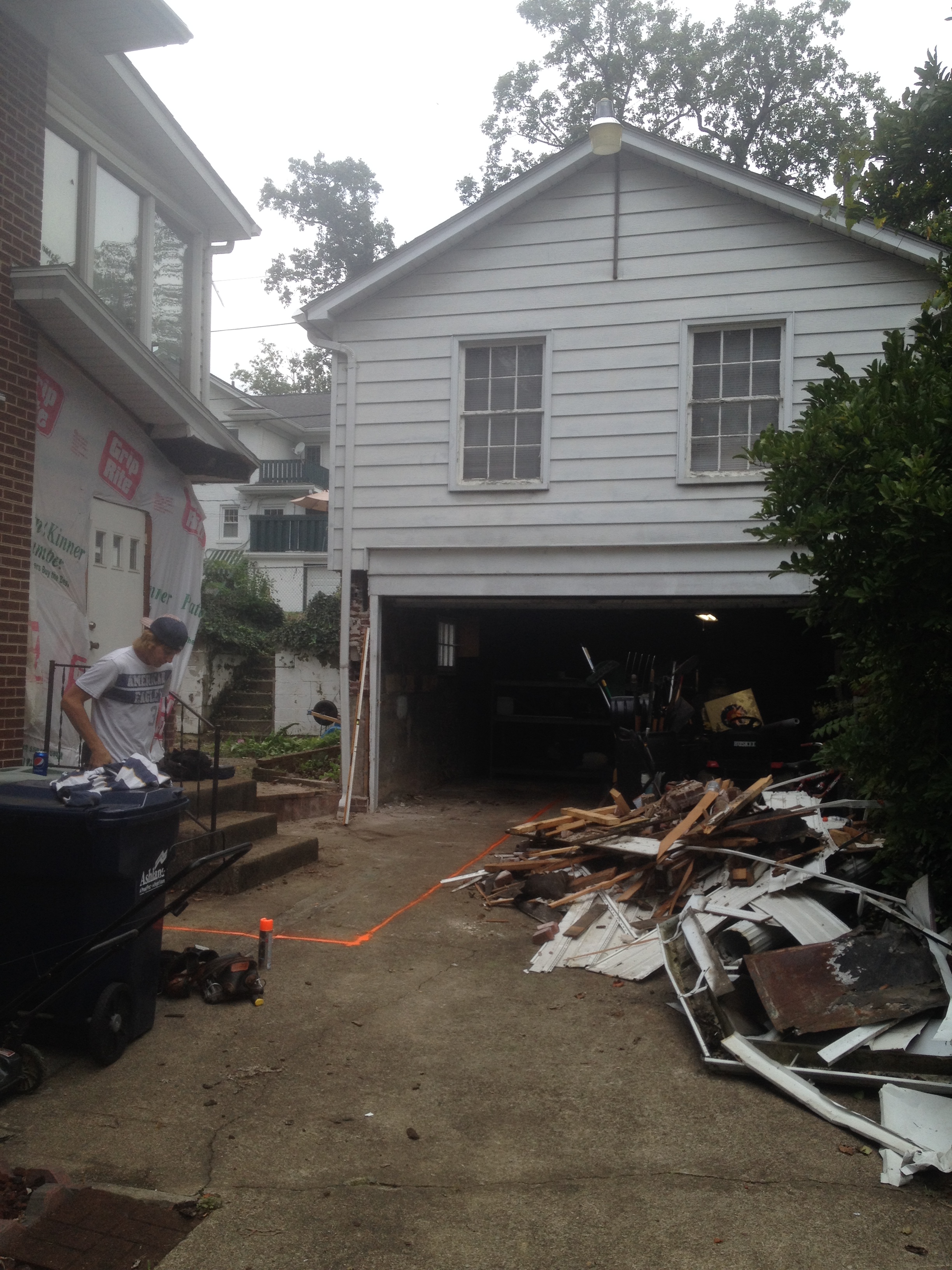 Side elevation before