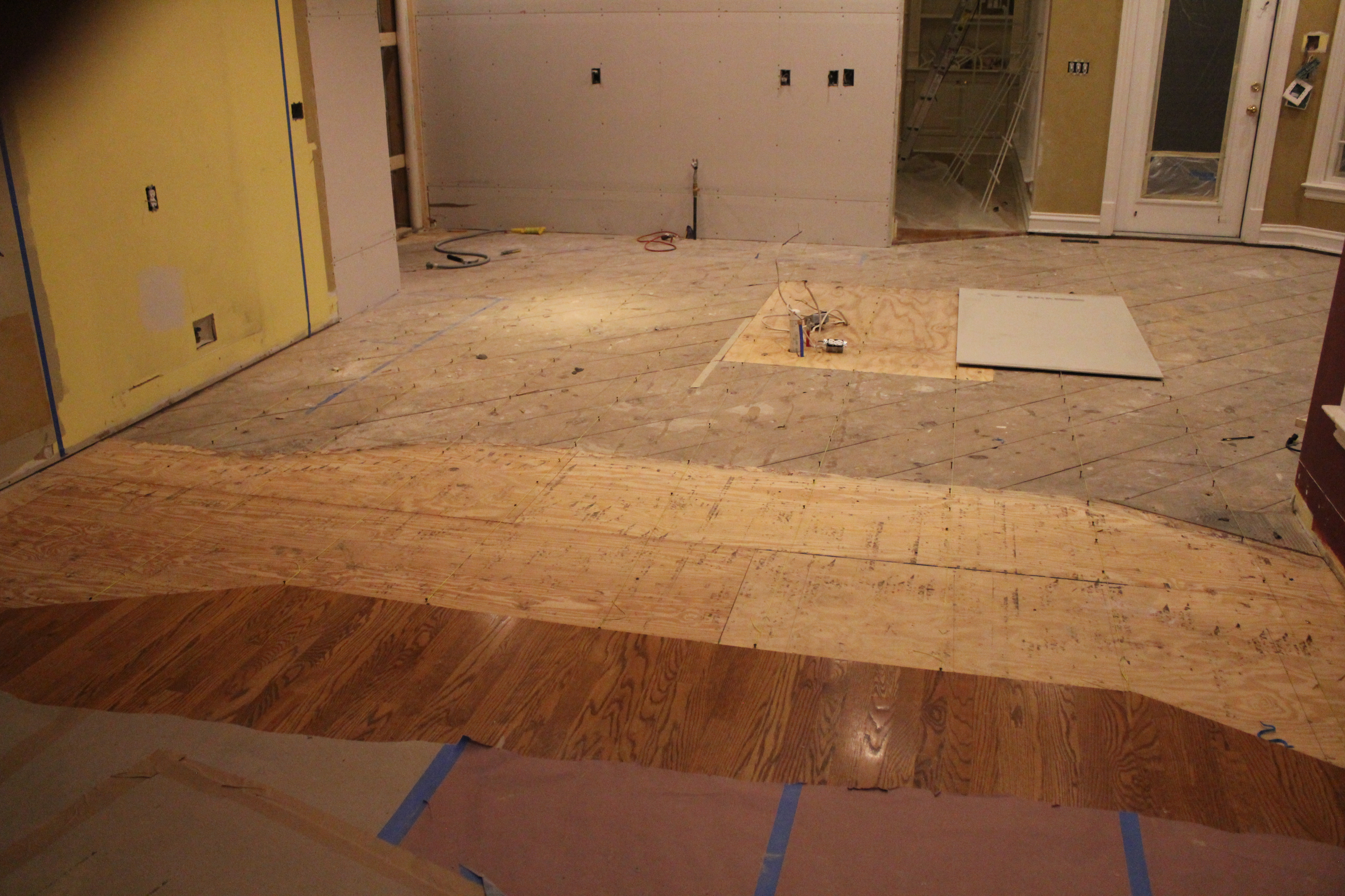 Hardwood before cut-back
