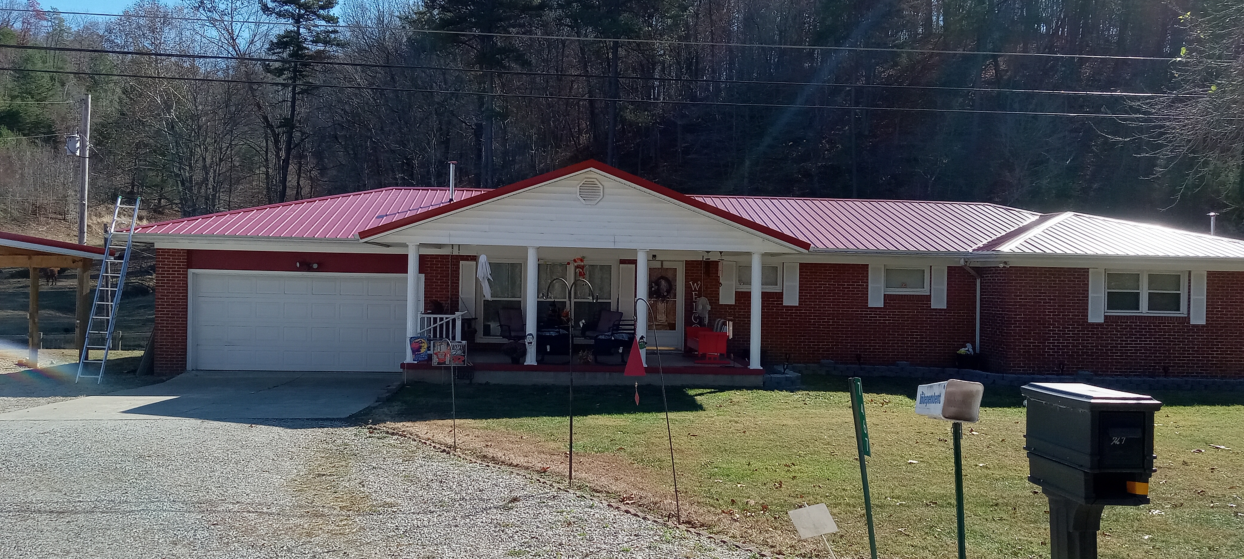Red Metal — Three Buildings
